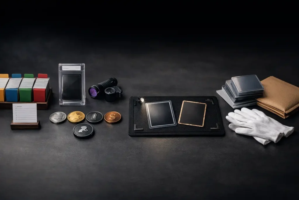 Cinco principios para construir una colección sólida de cartas trading: curaduría, autenticidad, valoración, condición y preservación en un entorno editorial profesional.